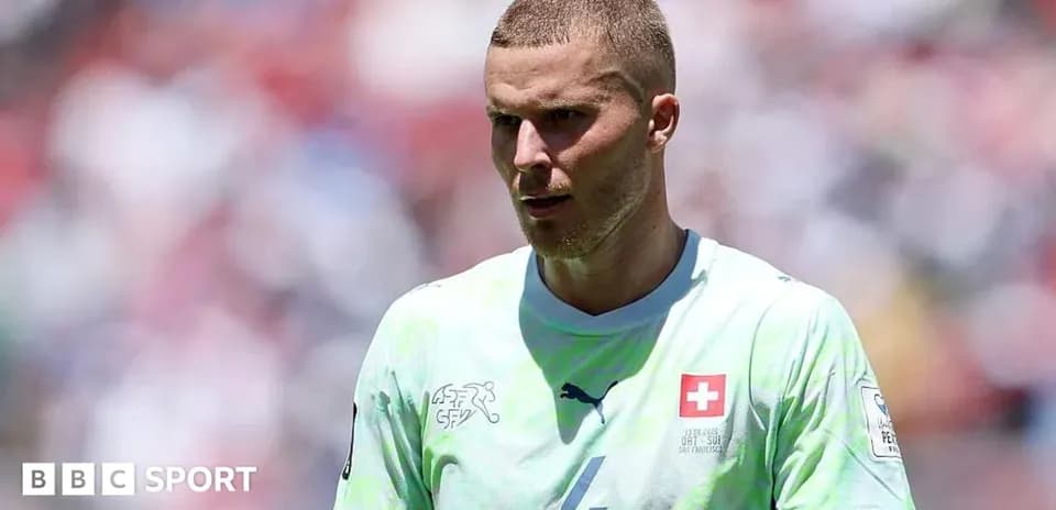 Player in Swiss kit during a match