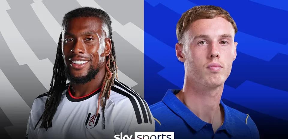 Two football players facing each other in portraits