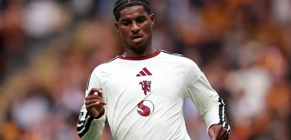 Player running during a football match