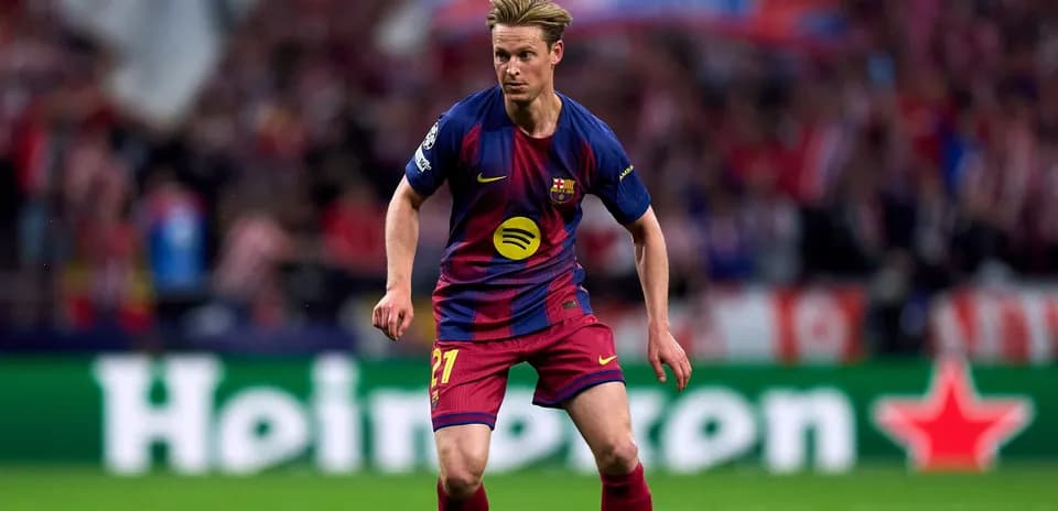Barcelona player running during a match