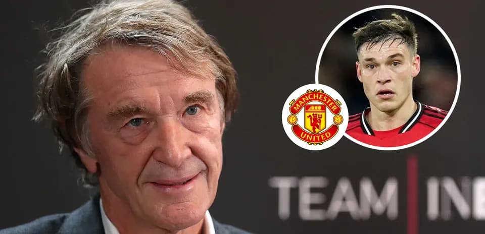 Businessman speaking at Manchester United press conference