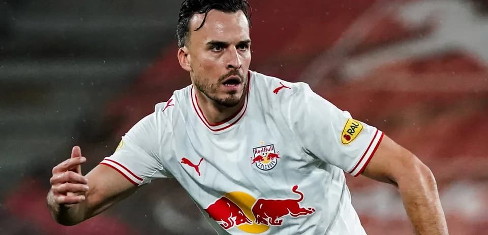 Red Bull Salzburg player in action during match