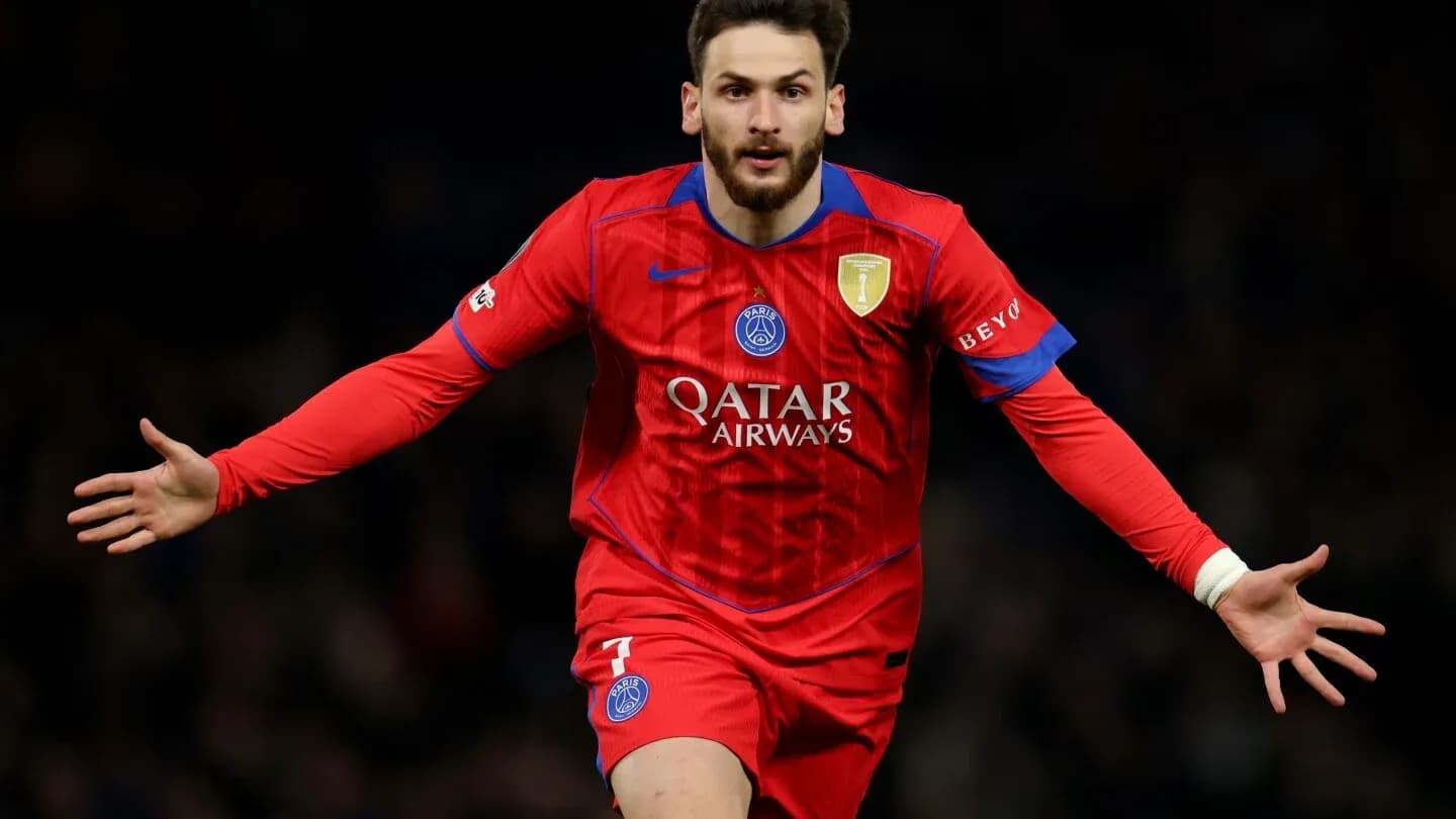Player celebrating after scoring a goal for PSG