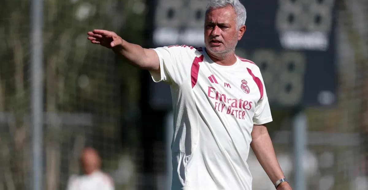 Coach instructing players during training session