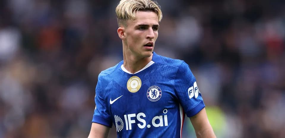 Chelsea player in blue kit during match