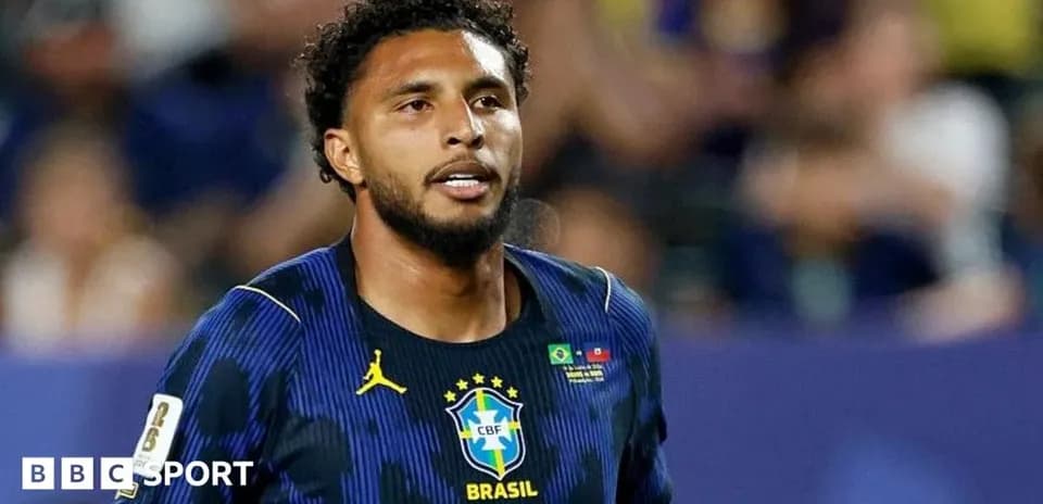Player in Brazil national team jersey during match