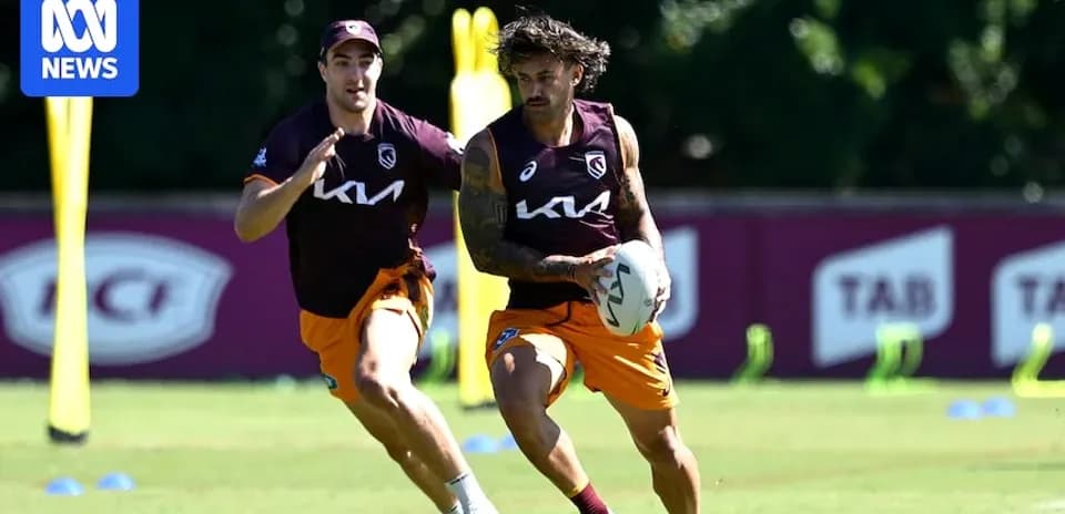 Two players training with a ball on the field