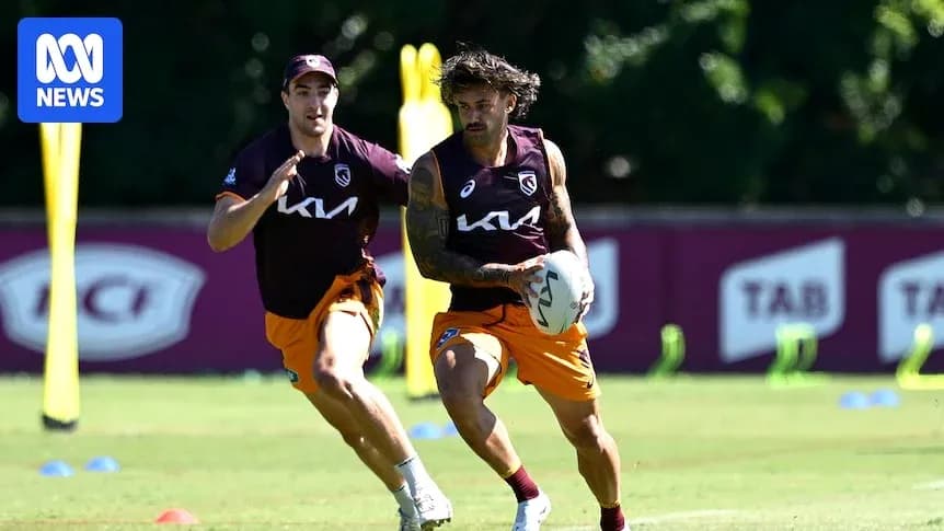 Two players training with a ball on the field