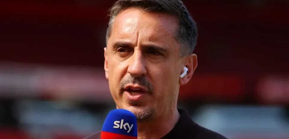Sports commentator speaking into a microphone