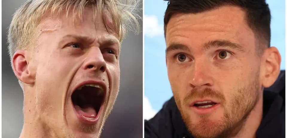 Two soccer players in different expressions and settings