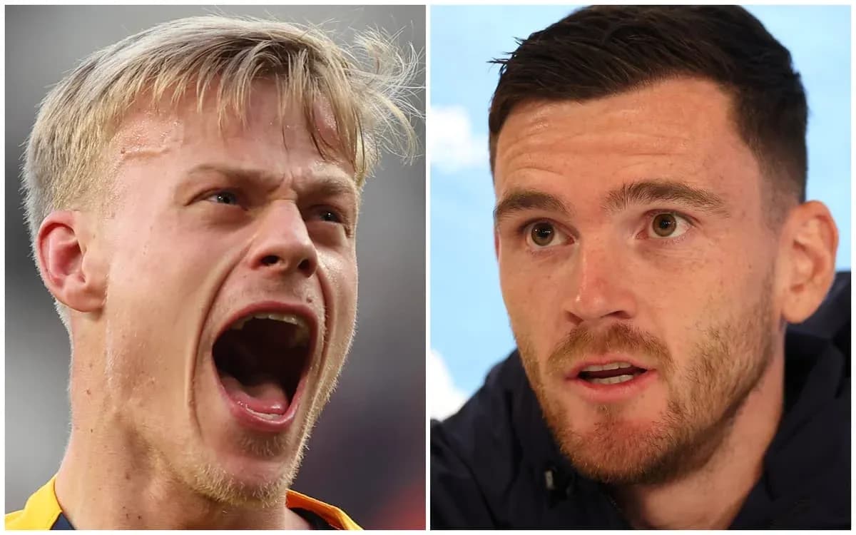 Two soccer players in different expressions and settings