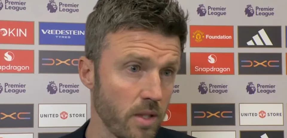 Manager speaking during post-match interview