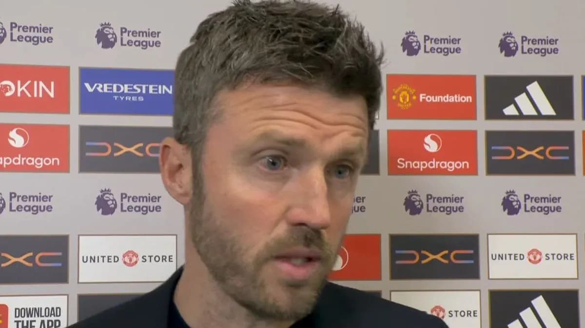 Manager speaking during post-match interview
