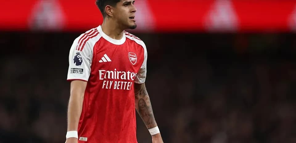 Arsenal player on pitch during match