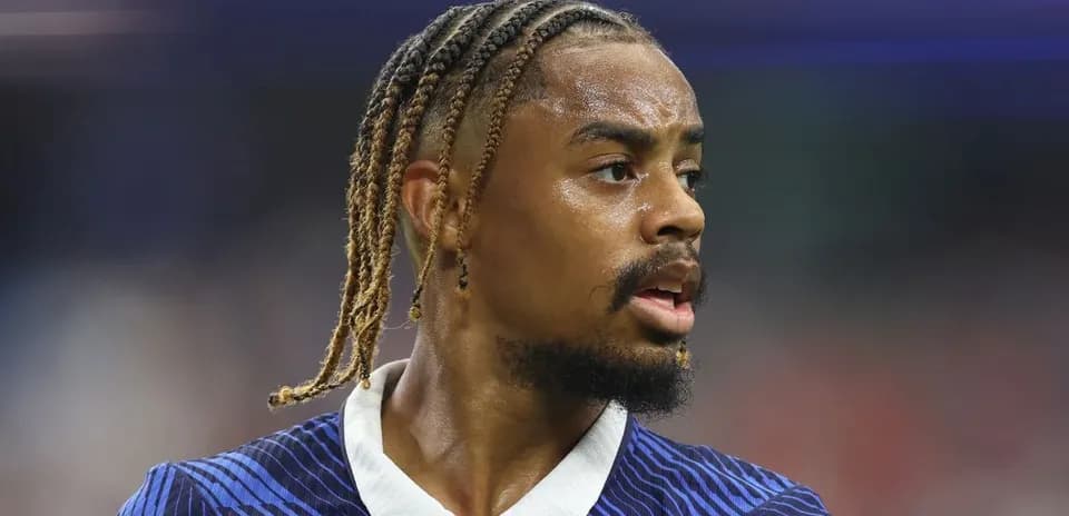 Player with braided hair during a match
