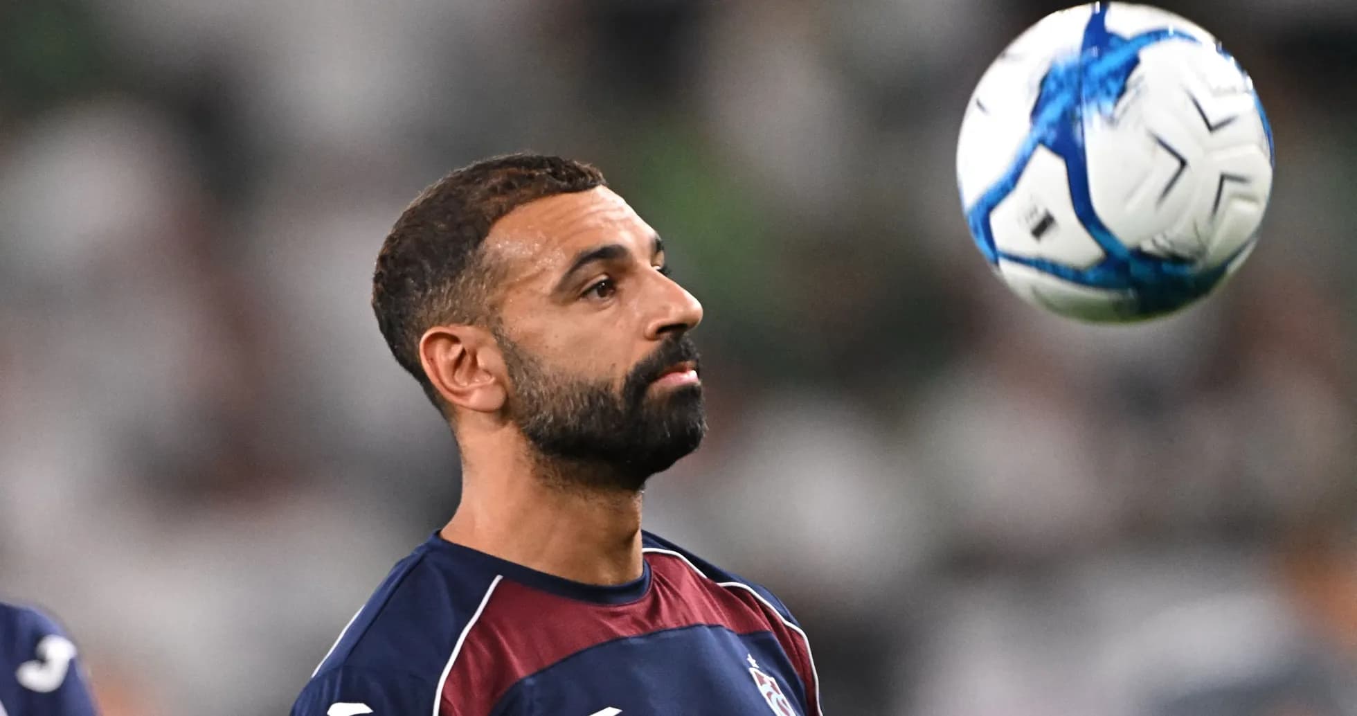 Player focusing on a ball during training session