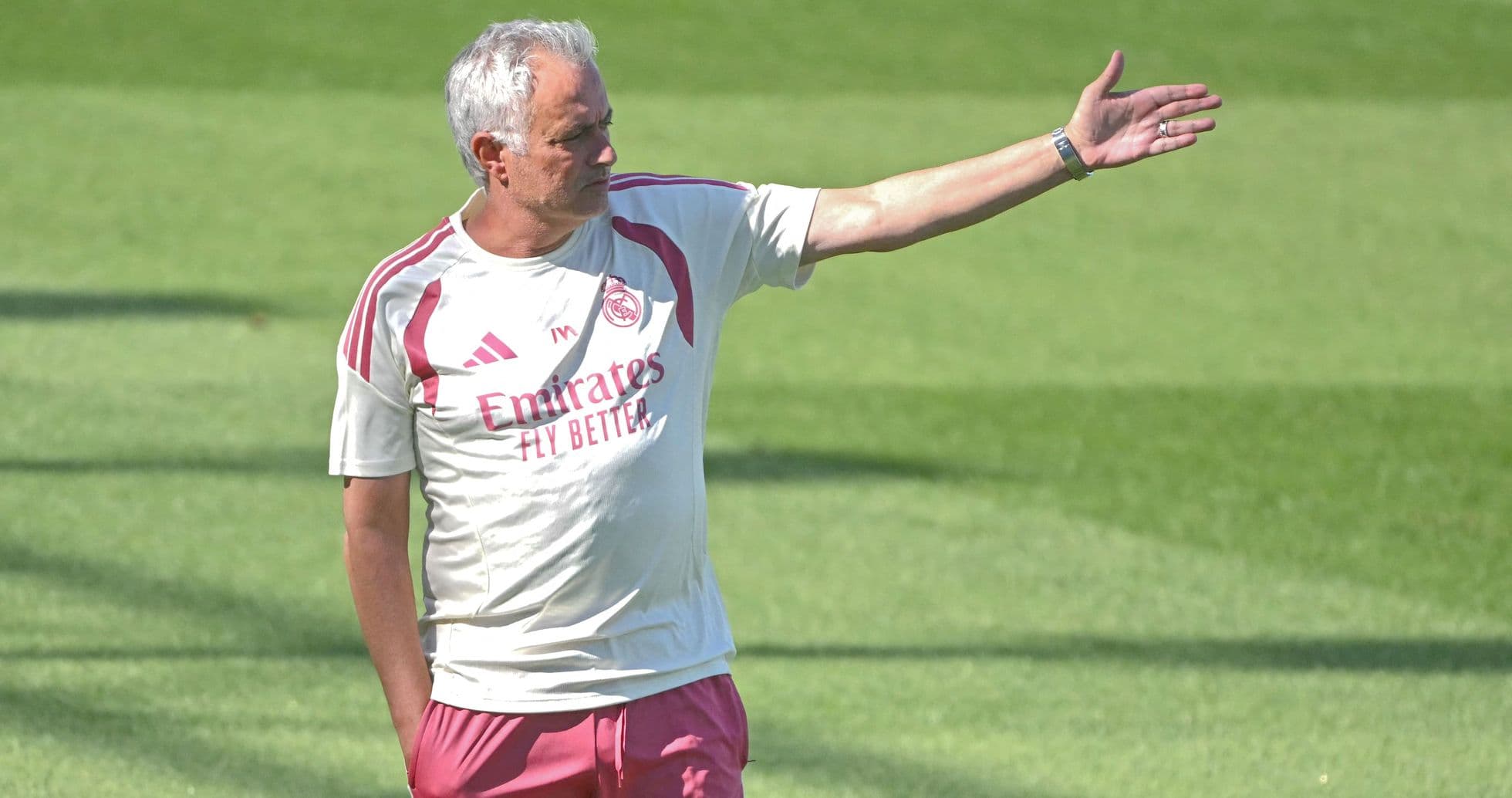 Coach giving instructions during training session