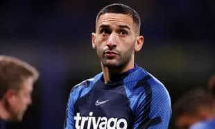 Player in training kit during warm-up session