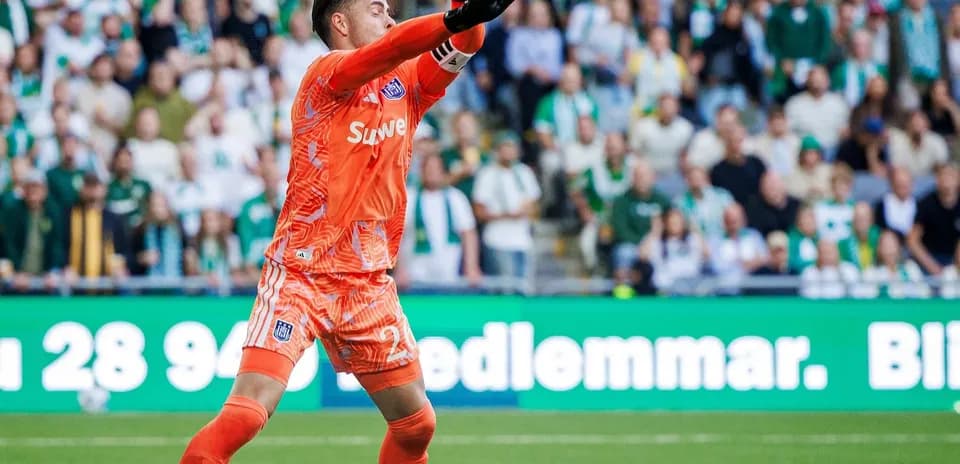 Goalkeeper making a save during match