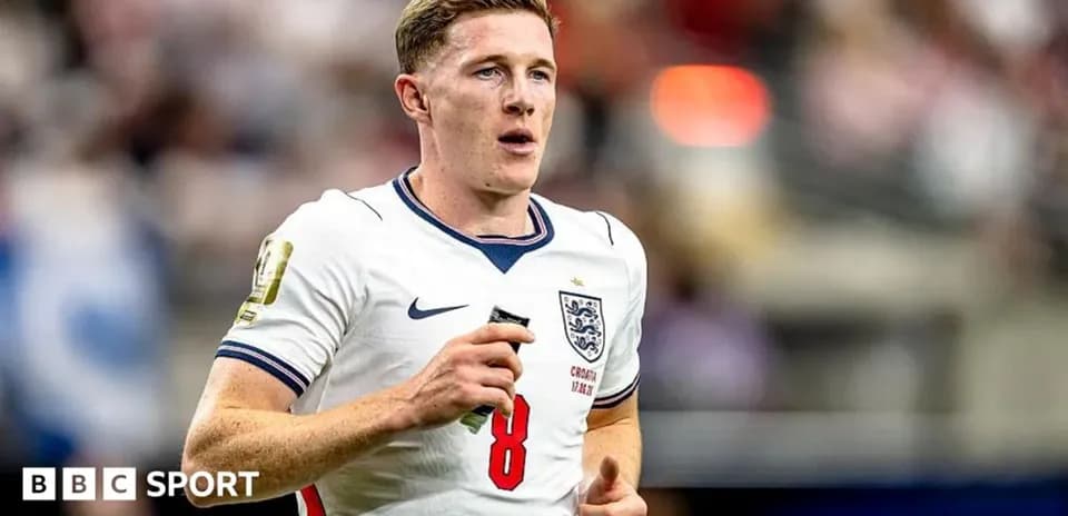 Player running during match in England kit