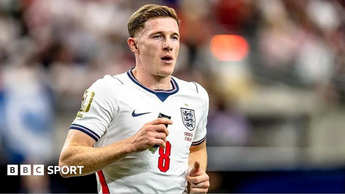 Player running during match in England kit