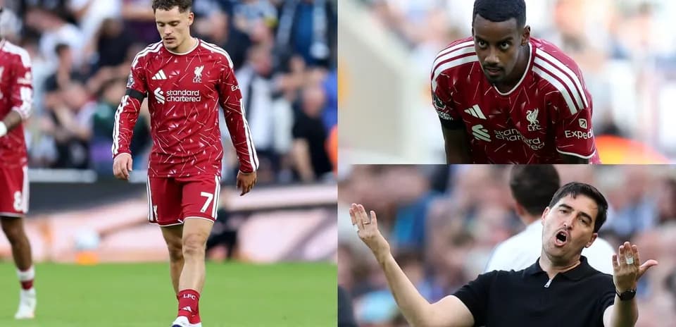 Liverpool players and manager during a match