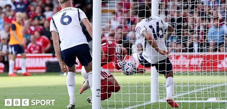 Player attempting to score as goalkeeper dives
