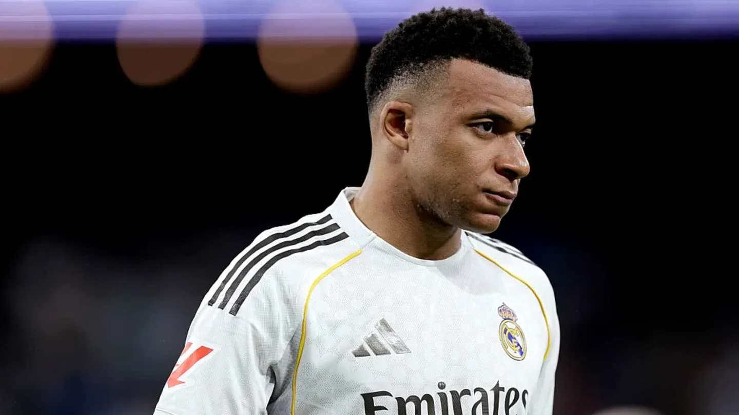 Player in Real Madrid jersey during match