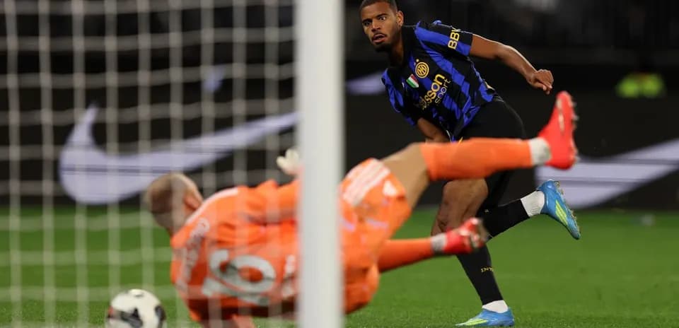 Player shooting on goal during a match