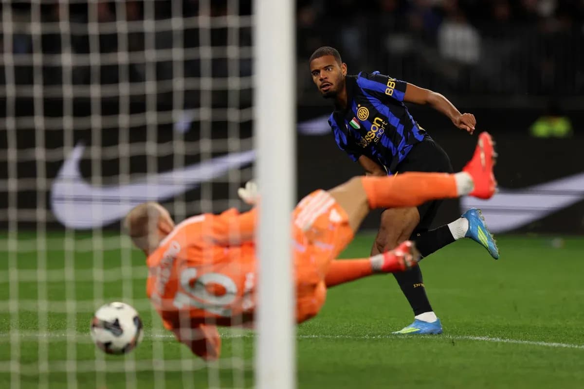 Player shooting on goal during a match
