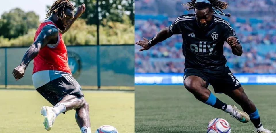 Player practicing and competing in soccer matches