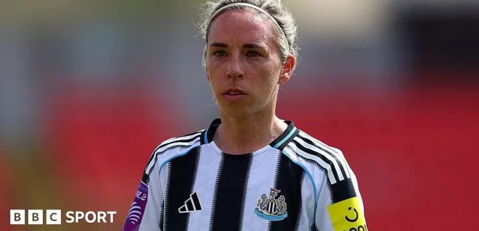 Newcastle player in kit during match preparation