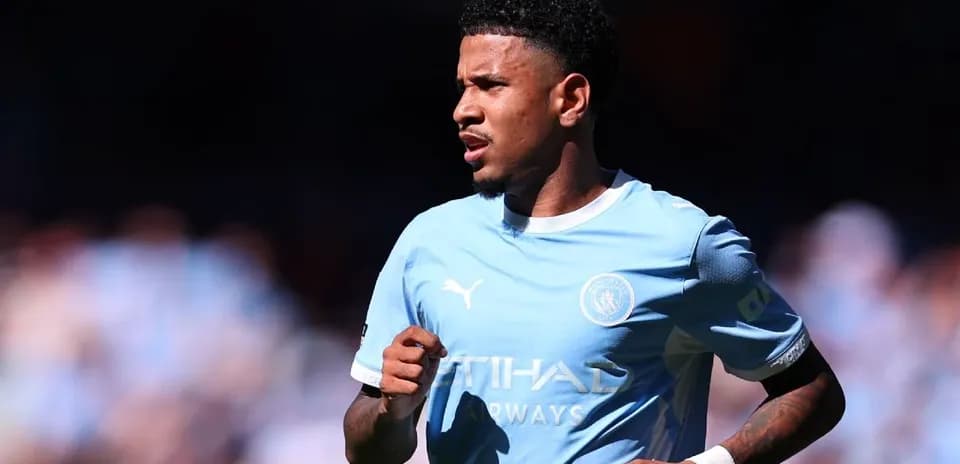 Player running during Manchester City match