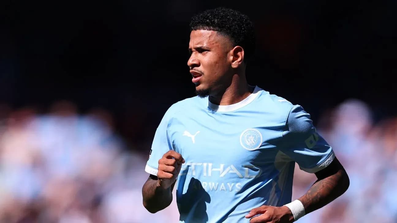 Player running during Manchester City match
