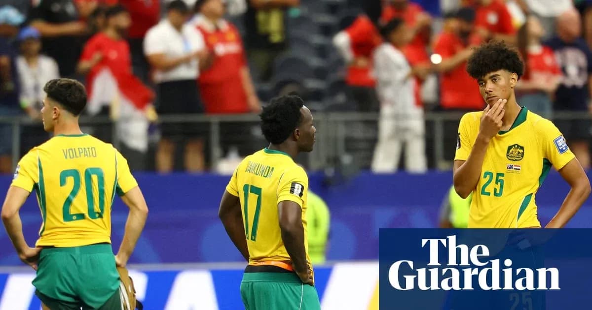 Australian players in yellow jerseys after match