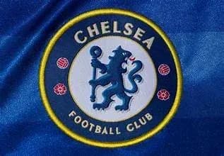 Chelsea Football Club logo on blue background