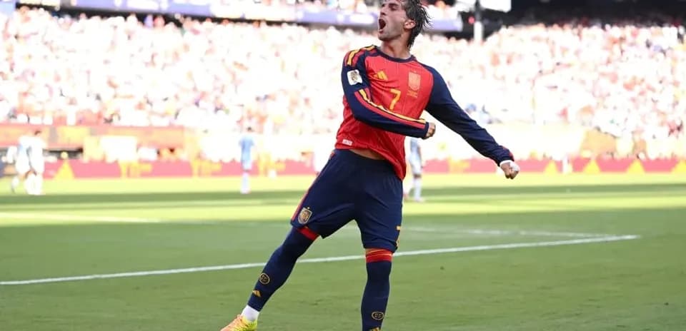Player celebrating goal during match on field
