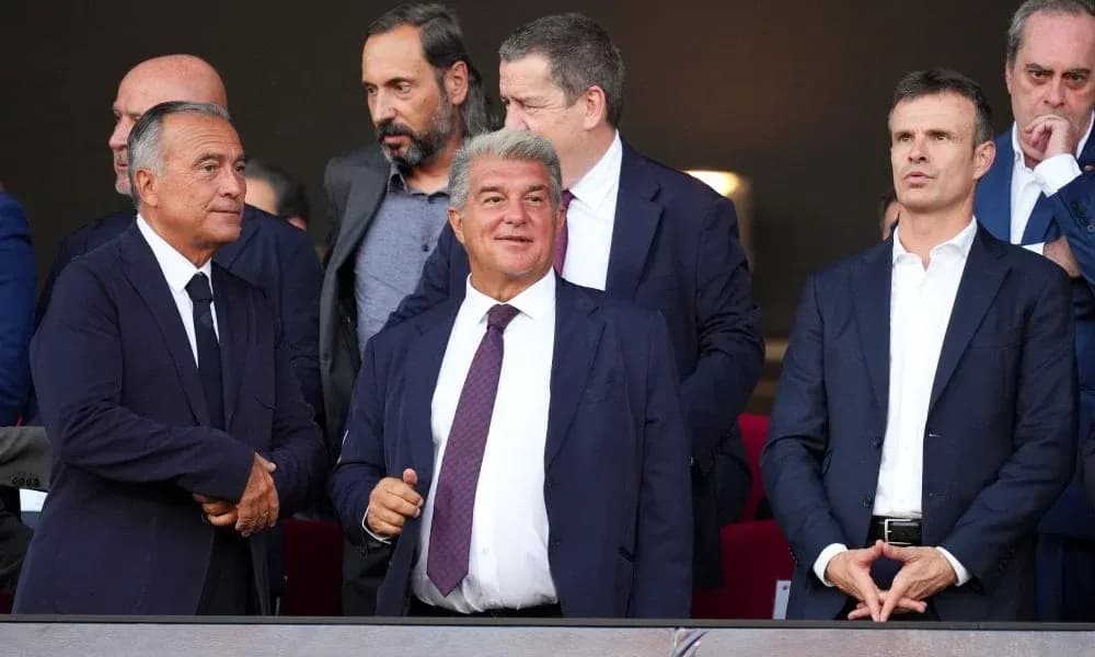 Executives watching a match from VIP box