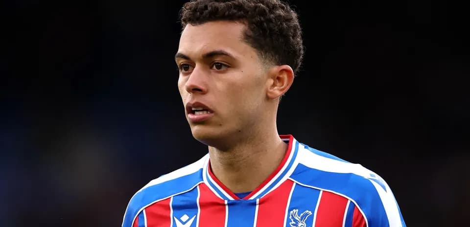 Player wearing Crystal Palace jersey during match