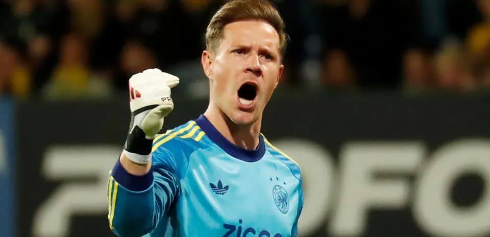 Goalkeeper celebrating during a match