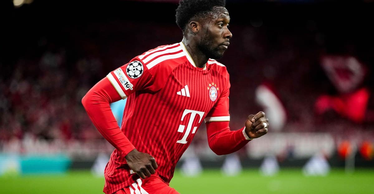 Player running during a Champions League match