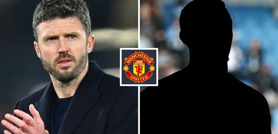 Michael Carrick and silhouette of a football player