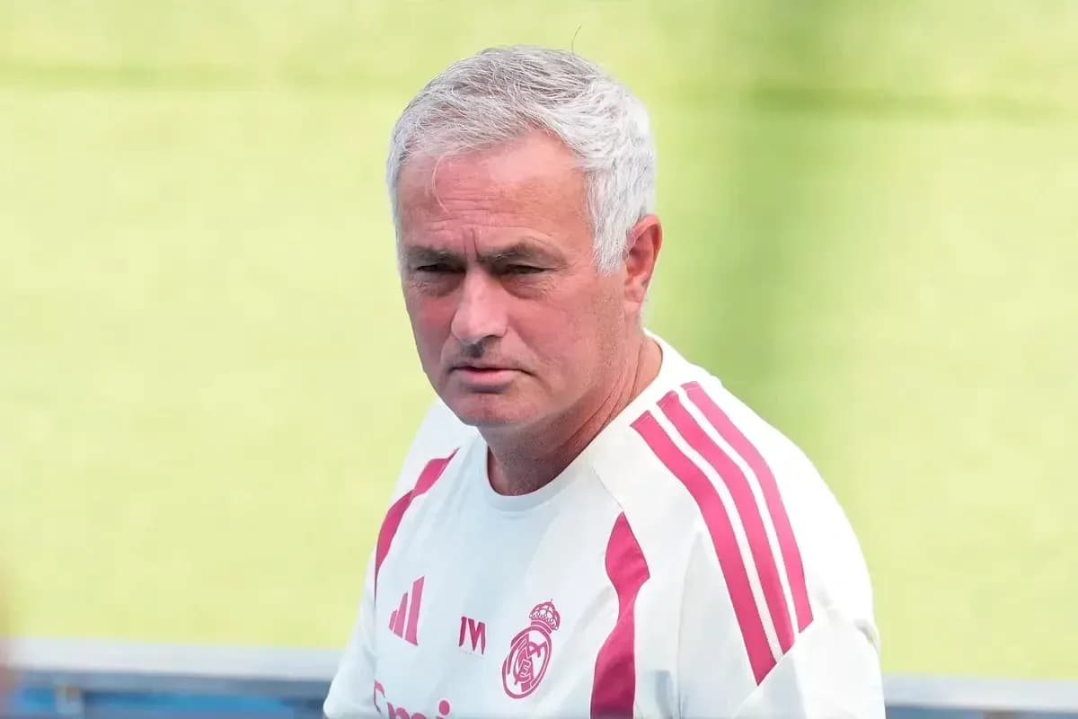 Coach in Real Madrid training attire during session