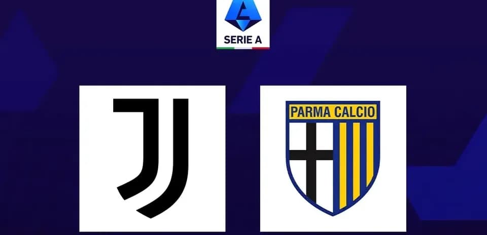 Juventus and Parma Calcio team logos side by side