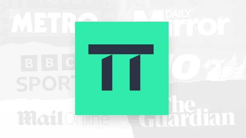 Logo design with a stylized 'T' on green background