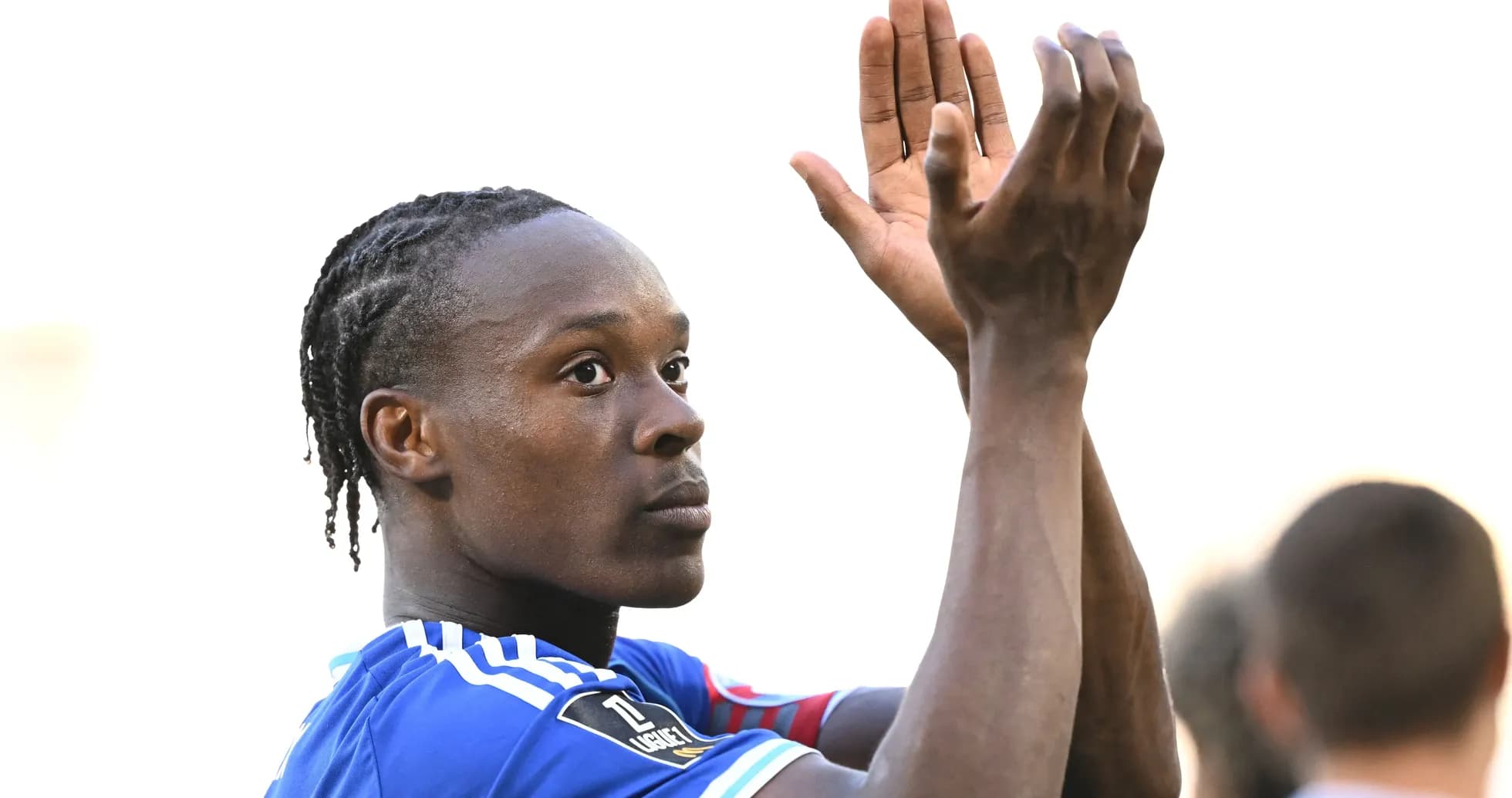 Player applauding fans after the match