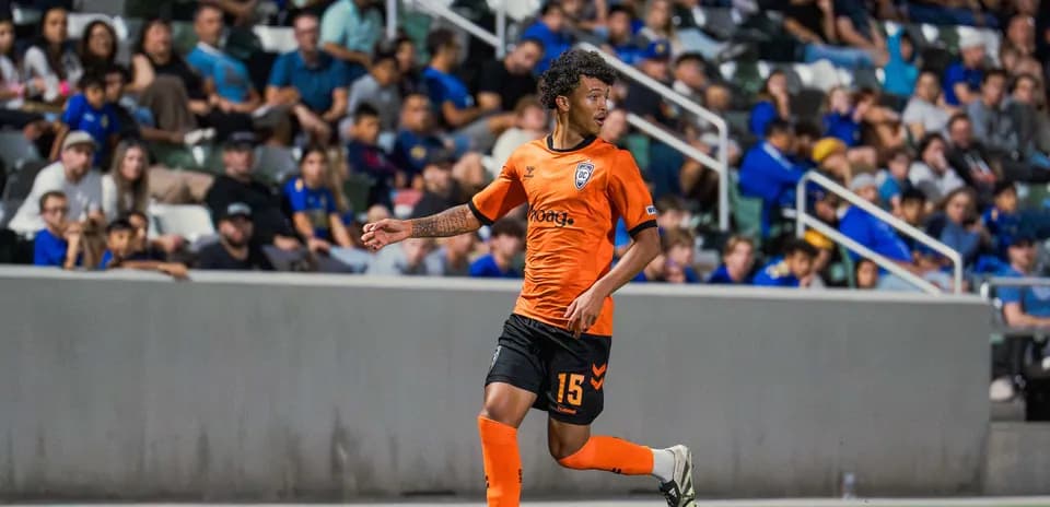 Orange County SC player during USL match