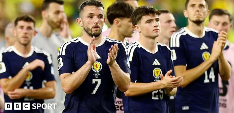 Scotland players applauding after a match