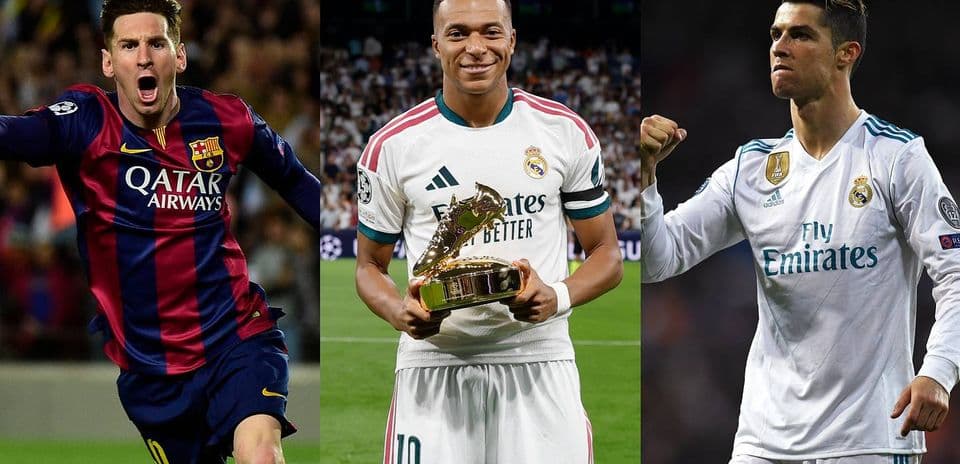 Kylian Mbappé’s Champions League Journey Compared to Messi and Ronaldo at 100 Matches