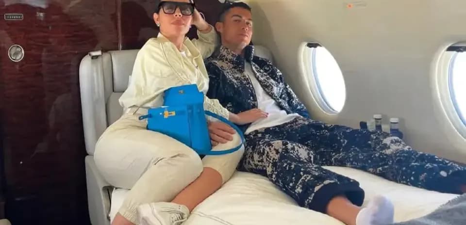 Georgina Rodriguez Personalizes Cristiano Ronaldo’s ₦96 Billion Private Jet After Wedding